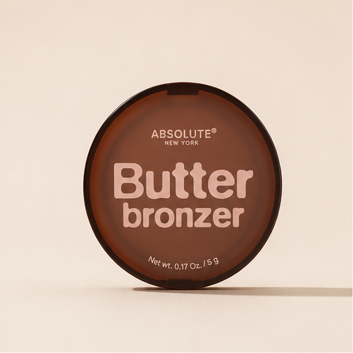 Absolute New York Butter Bronzer Blush, Soft Pressed Powder, Highly Pigmented with Ultra Fine Shimmer (MFFB05 Butterscotch) - image 1