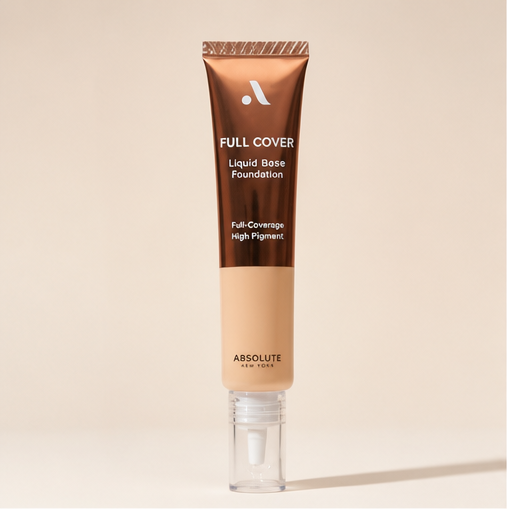 Absolute New York MFFD02 Full Cover Liquid Matte Foundation; Creamy Oil Free Formula with Dropper Tip; Natural Matte Finish - image 1