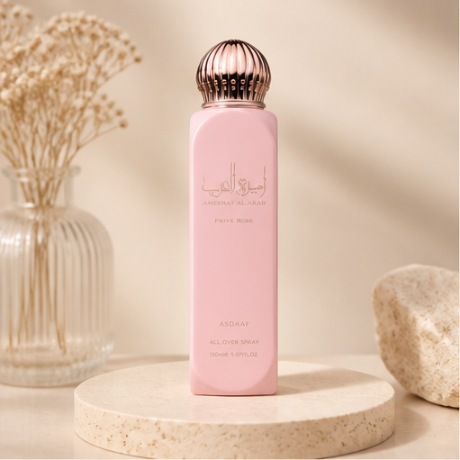 Asdaaf Ameerat Al Arab Prive Rose Body Spray for Women 150 Ml - image 1