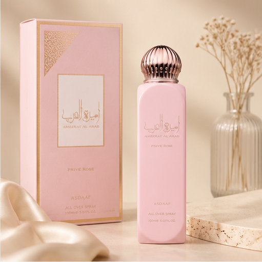 Asdaaf Ameerat Al Arab Prive Rose Body Spray for Women 150 Ml - image 2