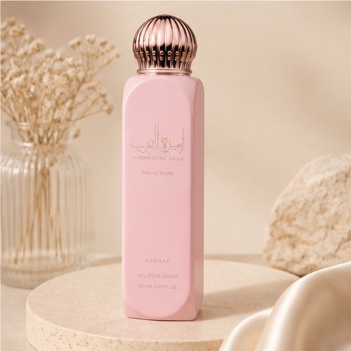 Asdaaf Ameerat Al Arab Prive Rose Body Spray for Women 150 Ml - image 4