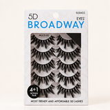 Broadway Eyes Strip False Eyelashes Multipack Fake Eyelashes Natural to Dramatic Look Lash Set 5 Pairs (02) - image 1