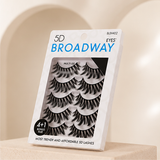 Broadway Eyes Strip False Eyelashes Multipack Fake Eyelashes Natural to Dramatic Look Lash Set 5 Pairs (02) - image 2