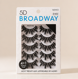Broadway Eyes Strip False Eyelashes Multipack Fake Eyelashes Natural to Dramatic Look Lash Set 5 Pairs (04) - image 1