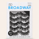 Broadway Eyes Strip False Eyelashes Multipack Fake Eyelashes Natural to Dramatic Look Lash Set 5 Pairs (05) - image 1