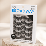 Broadway Eyes Strip False Eyelashes Multipack Fake Eyelashes Natural to Dramatic Look Lash Set 5 Pairs (05) - image 2