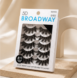 Broadway Eyes Strip False Eyelashes Multipack Fake Eyelashes Natural to Dramatic Look Lash Set 5 Pairs (06) - image 2