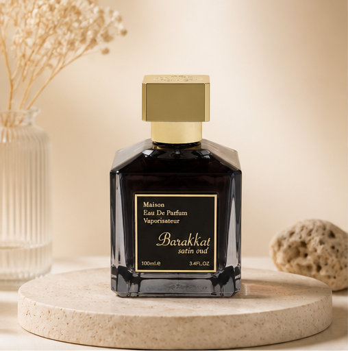 Fragrance World Perfumes Fragrance World Barakat Satin Oud Eau De Parfum Spray for Men 3.4oz / 100ml 3.4 Oz /100 Ml - image 1