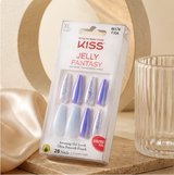 KISS Jelly Fantasy Sculpted Translucent Fake Nails 'Cherry Jelly' 28 Count - image 2