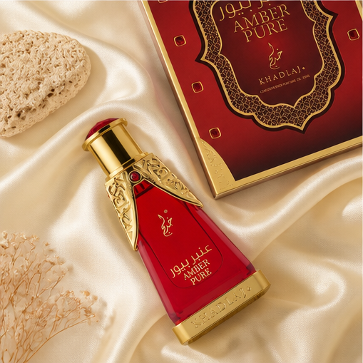Khadlaj Amber Pure Concentrated Oil Unisex 20 Ml - image 3