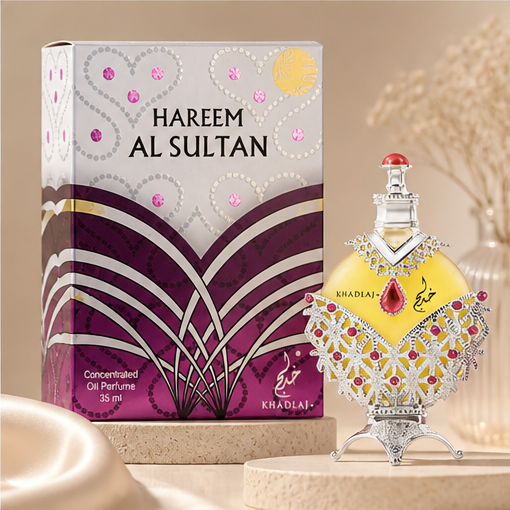 Khadlaj Hareem Al Sultan Silver by Khadlaj CONCENTRATED OIL PERFUME 1.18 OZ for UNISEX - image 4