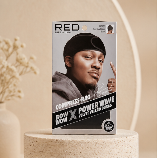 Kiss - Red Power Wave Compression Durag Black - image 1