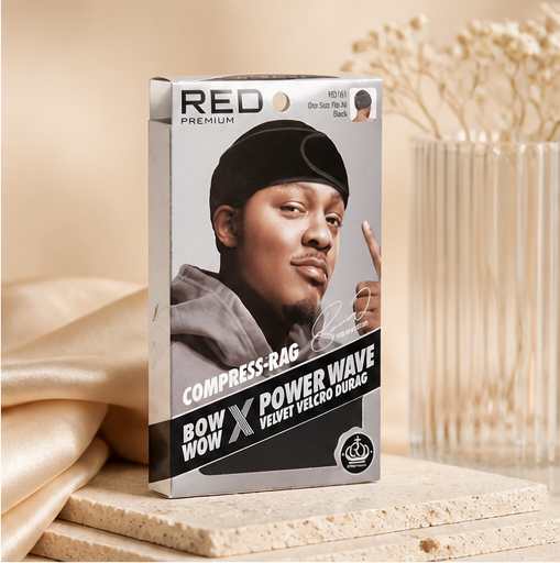Kiss - Red Power Wave Compression Durag Black - image 2