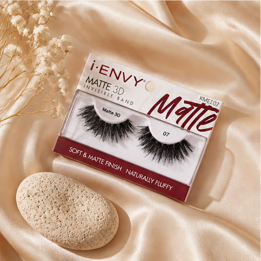 Kiss I Envy Eyelashes Matte 3D Invisible Band - KMEI07 - image 3