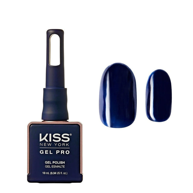 Kiss New York Soak Off Gel Polish KNGP023 Midnight Rain 0.34 Oz - image 1