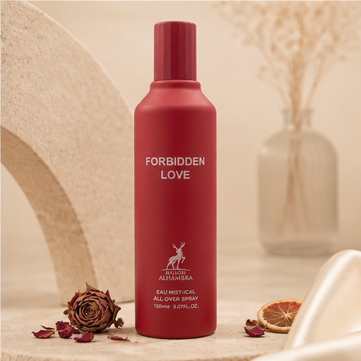 Maison Alhambra Forbidden Love - Nutty, Fruity, Sweet, Warm - All Over Spray Long-Lasting Fragrance for Unisex, 5.07 Ounce / 150 Ml - image 4