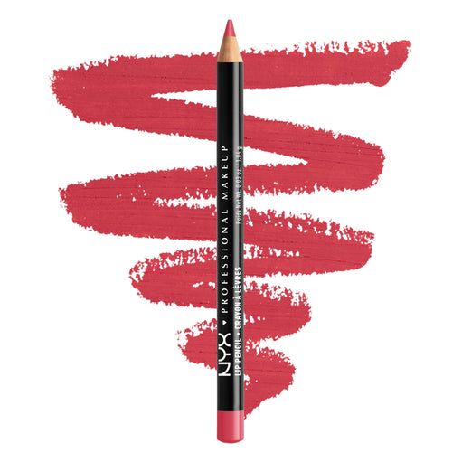 NYX Professional Makeup Slim Lip Pencil Creamy Long-Lasting Lip Liner, Plush Red - image 1