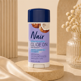 Nair Hair Remover Sensitive Formula Glide on Depilatory Cream Natural Coconut Oil 3.3 Oz - image 4
