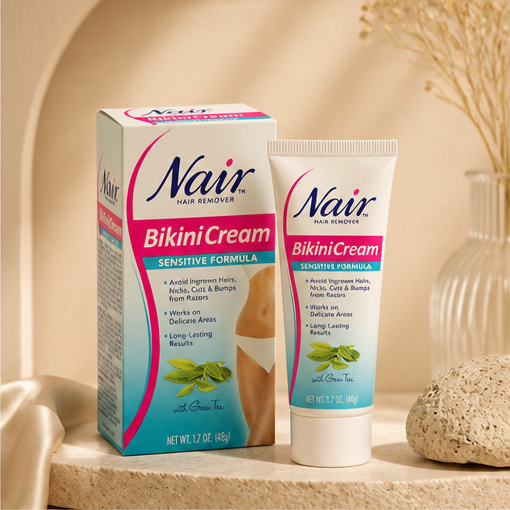Nair, Sensitive Bikini Cream Hair Remover, 1.7 Oz (Case of 3) - image 2