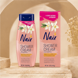 Nair Shower Cream Hair Remover Cream, Moroccan Argan Oil and Orange Blossom, 12 OZ - image 2