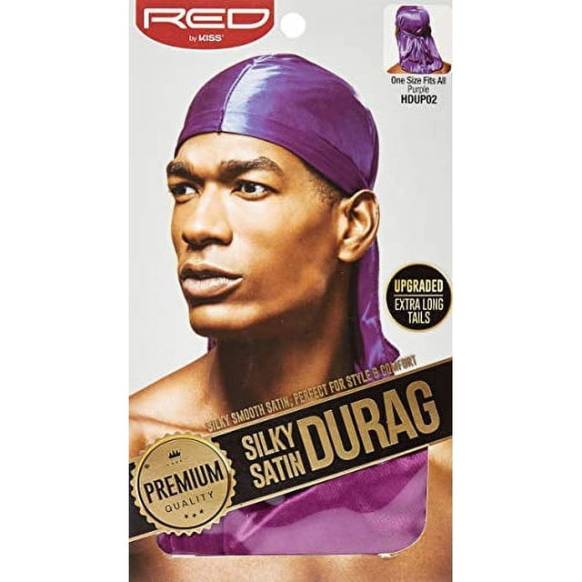 RED by KISS Premium Silky Satin Durag Purple HDUP02 - image 1