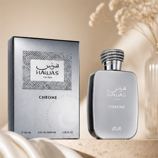 Rasasi Hawas Chrome ( Erba Pura ) EDP For Him 100 Ml / 3.4 Fl. Oz - image 2
