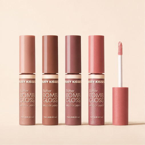 Ruby Kisses Butter Bomb Gloss 12 Colors 0.26 Oz Warm Hug - image 1