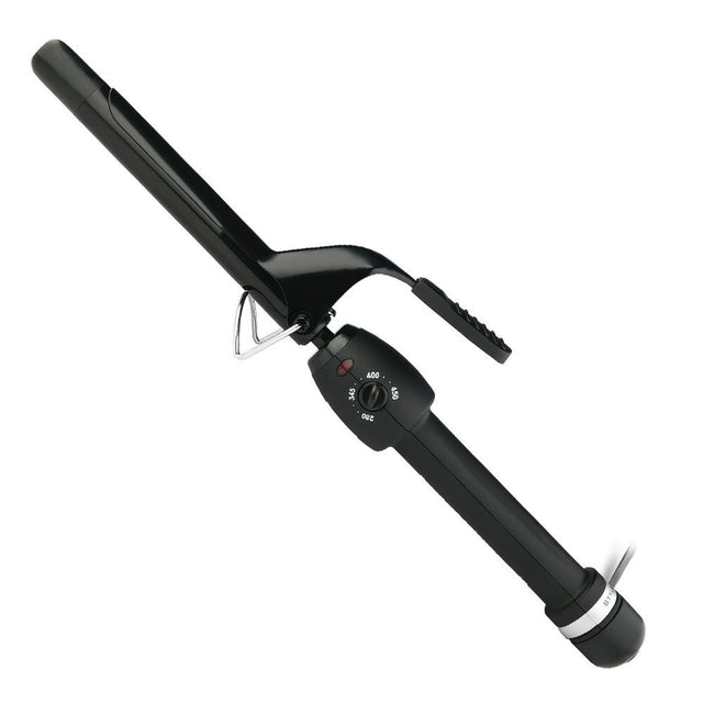 StyleCraft Stay-Temp Black Gold 0.75 Inch Professional Hair Curling Iron Black - image 1