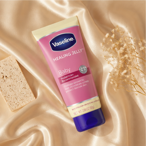 Vaseline Healing Petroleum Jelly for Baby Diaper Rash Hypoallergenic 2.89 Oz - image 3