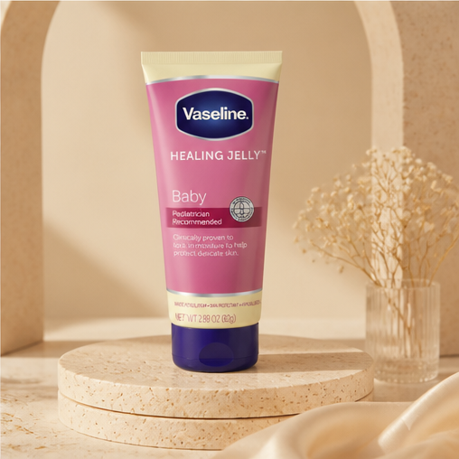 Vaseline Healing Petroleum Jelly for Baby Diaper Rash Hypoallergenic 2.89 Oz - image 4