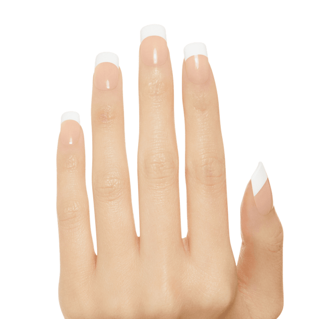 Kiss Salon Acrylic French Press On Glue Nails - Rumor Mill